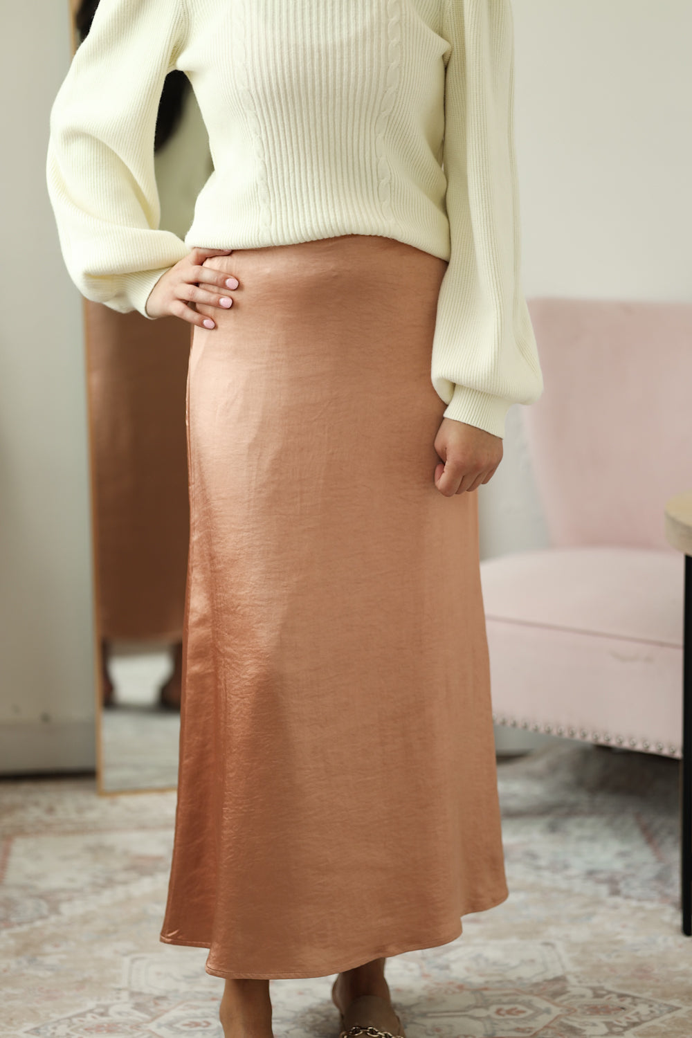 Jaylin Satin Skirt – Ada Faye