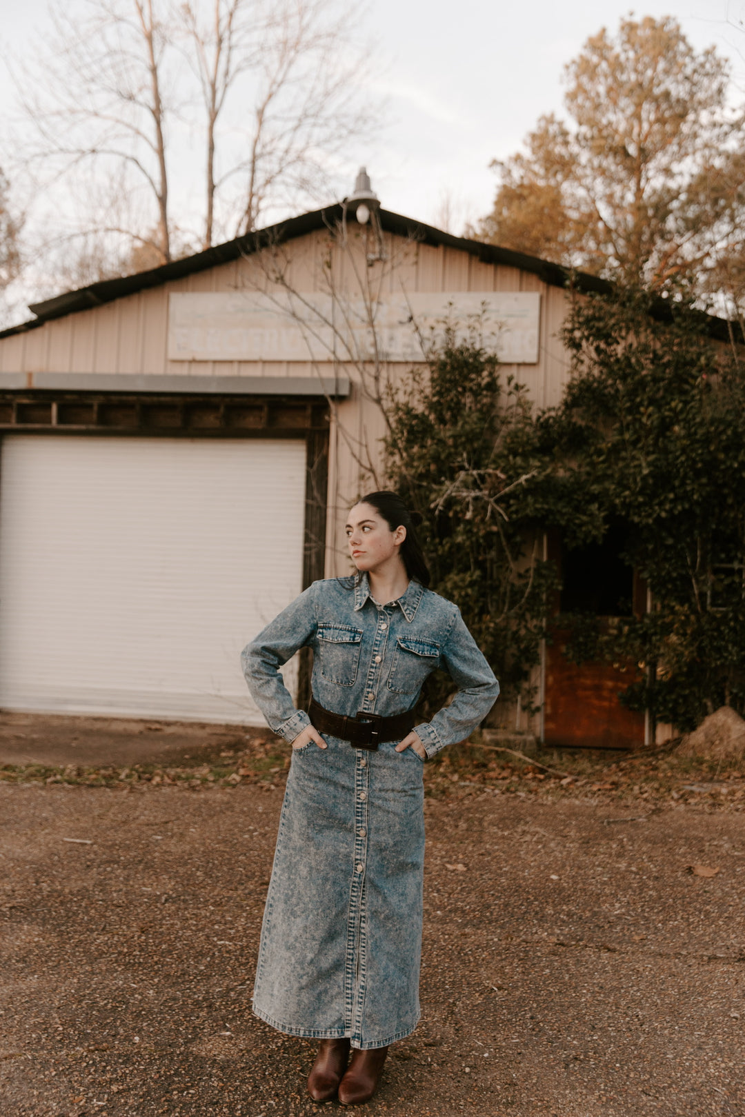 garage denim dress Kamrie Dress – Ada Faye