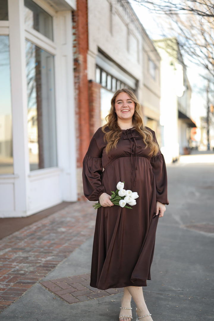 ferry brown basic dress product info and reviews Ada Faye Bexley Dress