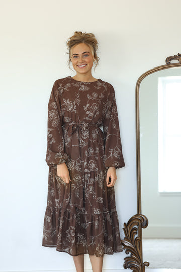 Ada Faye Blaire Dress - Brown