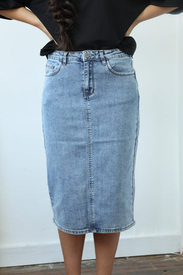Anna Denim Skirt - Light
